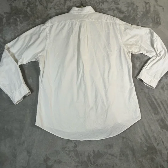 Vintage polo Ralph Lauren white embroidered logo button down shirt - Picture 4 of 11
